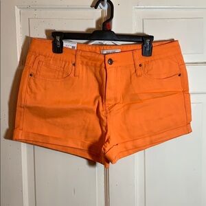 Orange Adam Levine The Boyfriend shorts 13/14